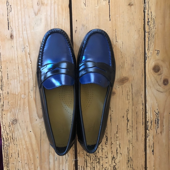 bass two tone loafers